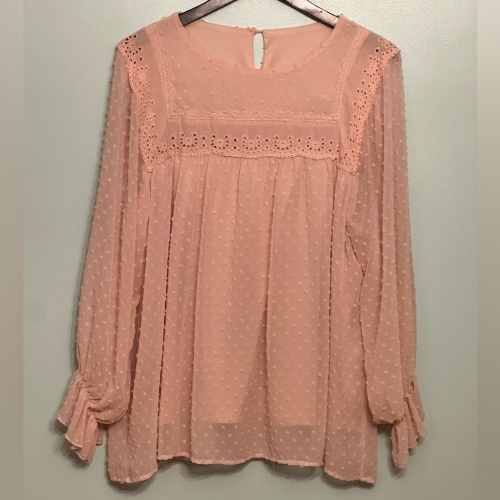 SHEIN baby pink top
